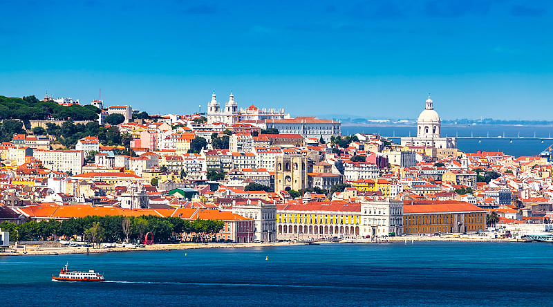 Lisbon Skyline in Portugal.