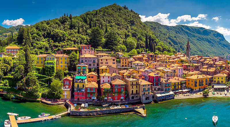 Varenna old town on Lake Como, Italy