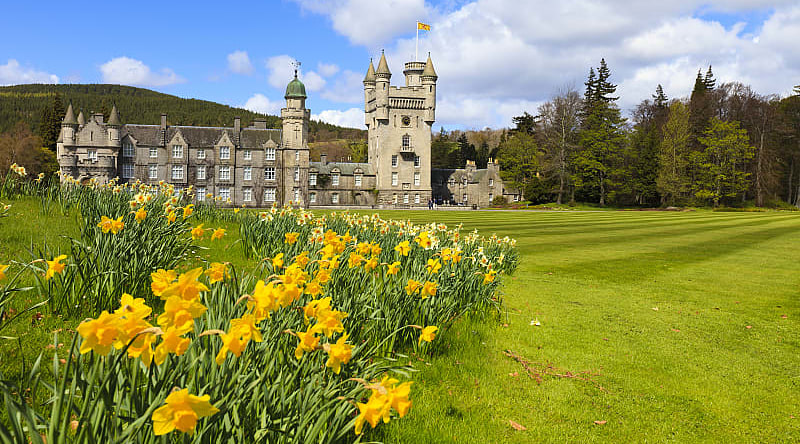 Balmoral Castle, the Royal Family's summer home, in Scotland.
