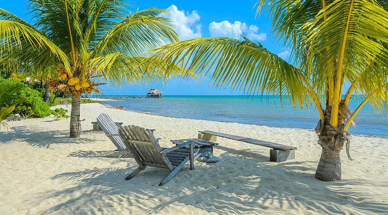 Placencia beach in Belize