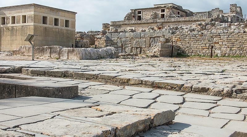 Minoan palace of Knossos, the place where the Minotaur roamed Crete, Greece