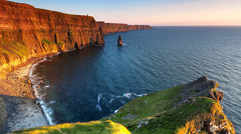 Walk along the coast to the famous Cliffs of Moher, Ireland