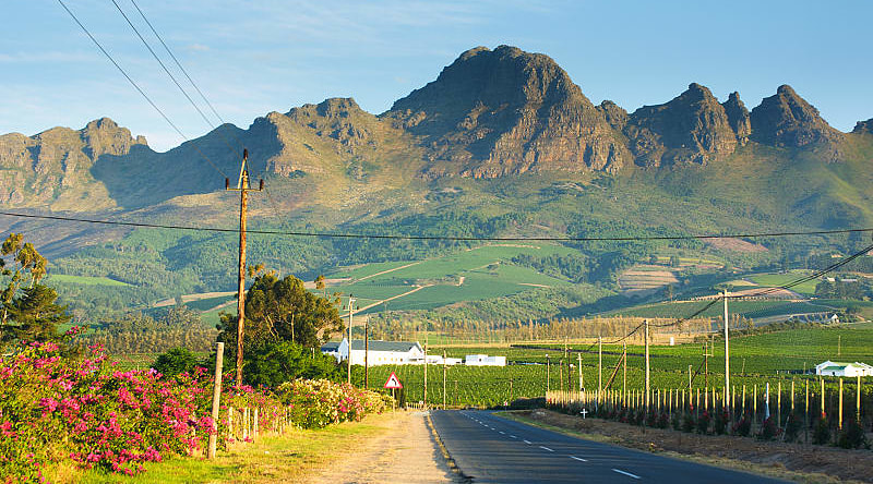 Mountain near Stellenbosch in South African