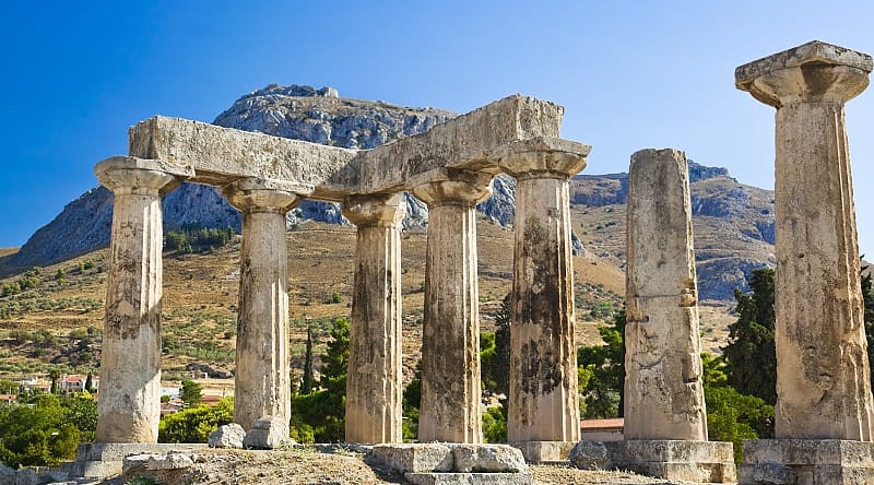Corinth, Temple of Apollo one of the landmarks of Greece