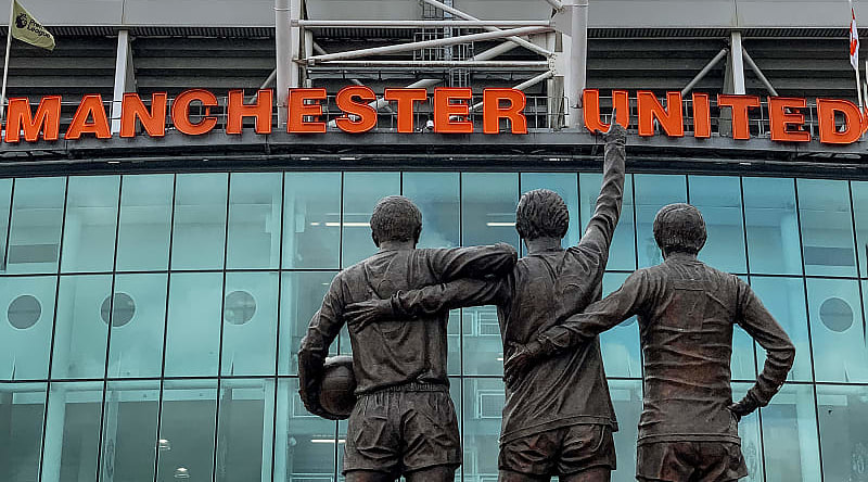 Old Trafford Stadium, home to Manchester United Football Club in England