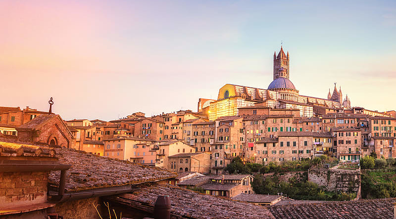 Siena, a city in Tuscany, Italy.