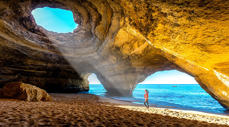 Benagil cave in Portimao, Portugal
