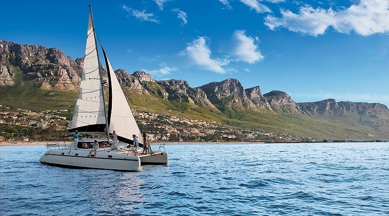 Catamaran excursion in Cape Town, South Africa