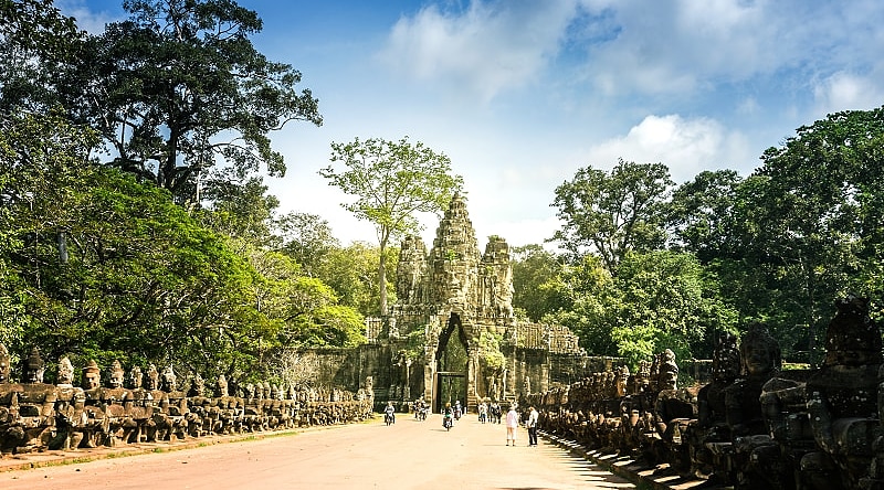 Bayon temple in Siem Reap, Camboadia