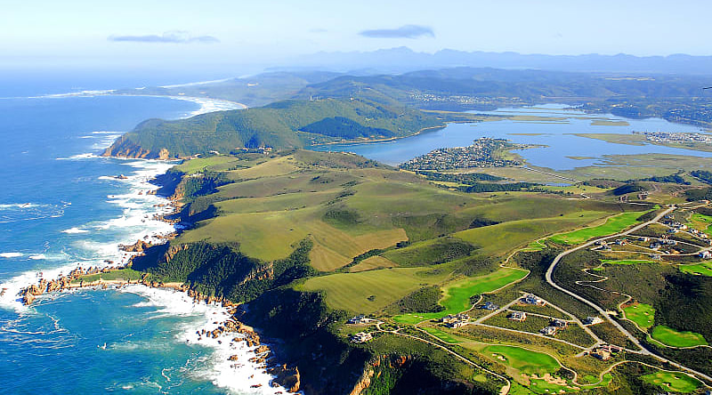 Aerial view of The Knysna in South Africa