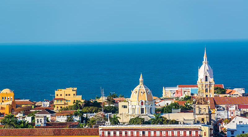 Historic center in Cartagena, Colombia