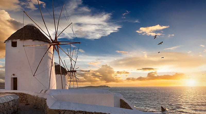 Windmills of Mykonos, Greece