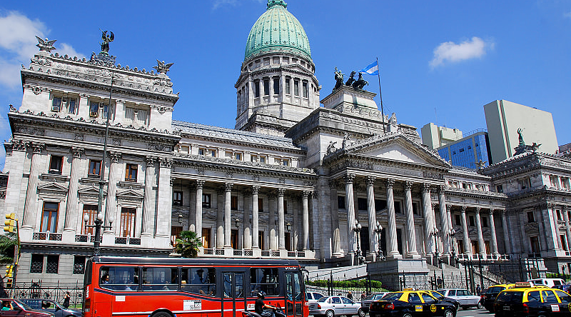 Congressional building in Buenos Aires, Argentina
