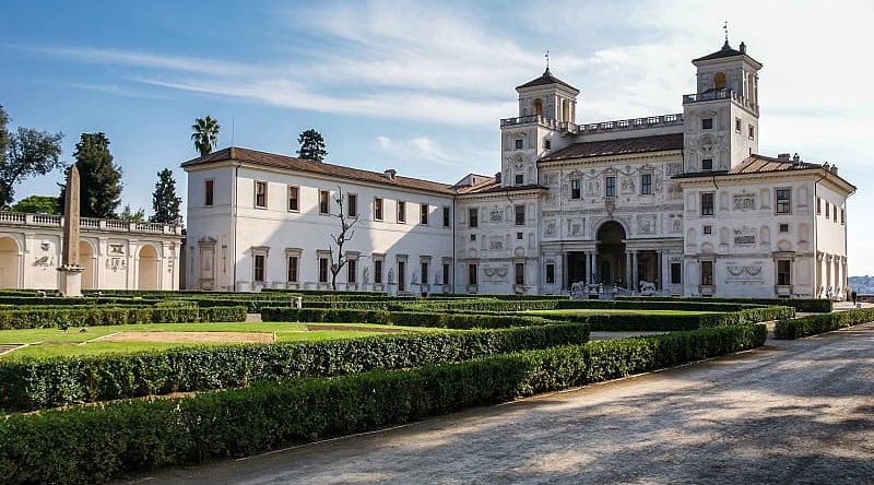 Villa Borghese is one of the richest in artistic and monumental Roman villas, Italy