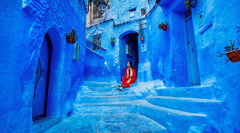 Chefchaouen, blue city in Morocco