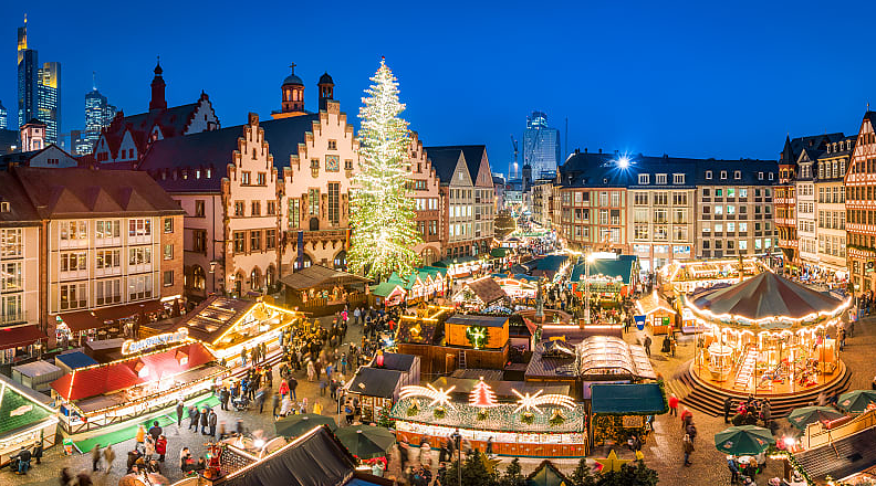 Christmas market in Frankfurt, Germany