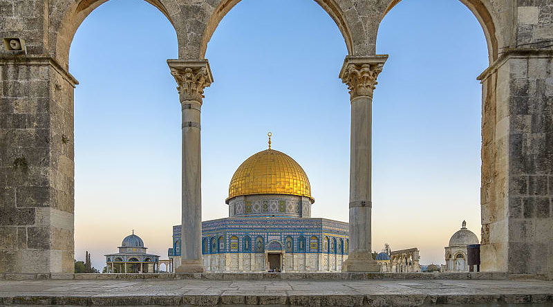 The Dome of the Rock in Jerusalem, Israel.