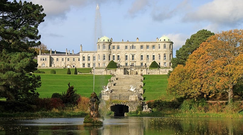 Powerscourt House and Lake in County Wicklow, Ireland