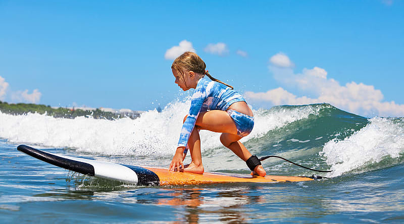 Young surfer in Australia