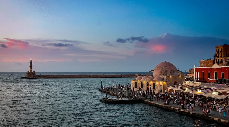 Chania is a beautiful resort town with a long history, Crete, Greece