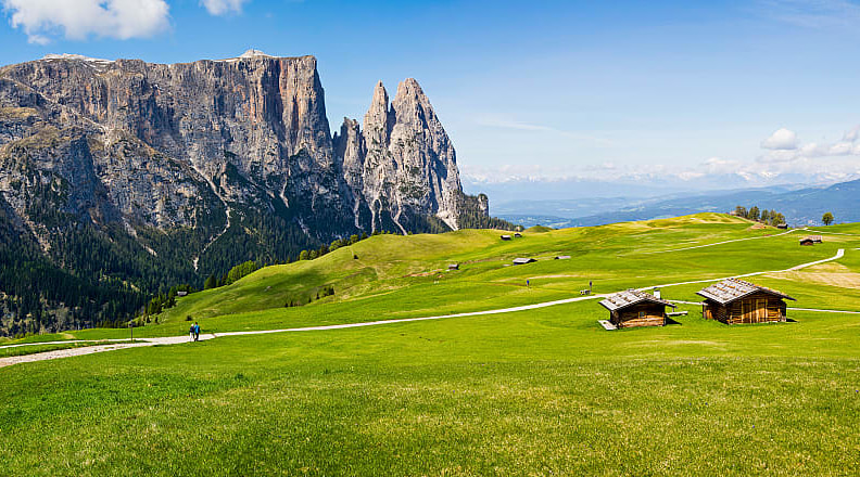 Hiking the Seiser Alm in South Tyrol, Italy