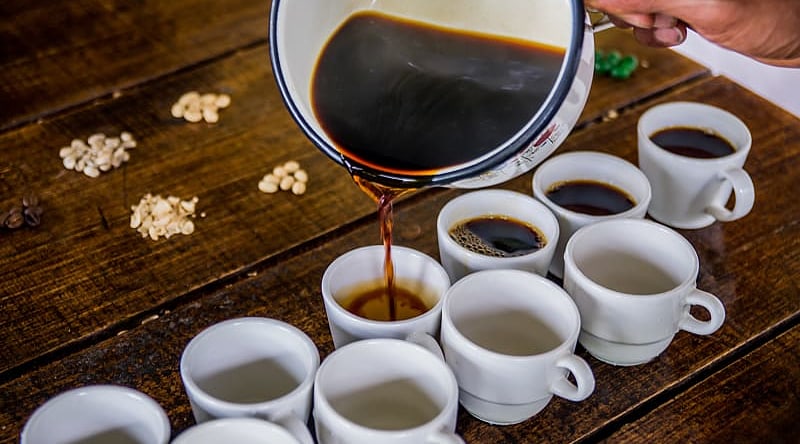 Coffee tasting in Colombia
