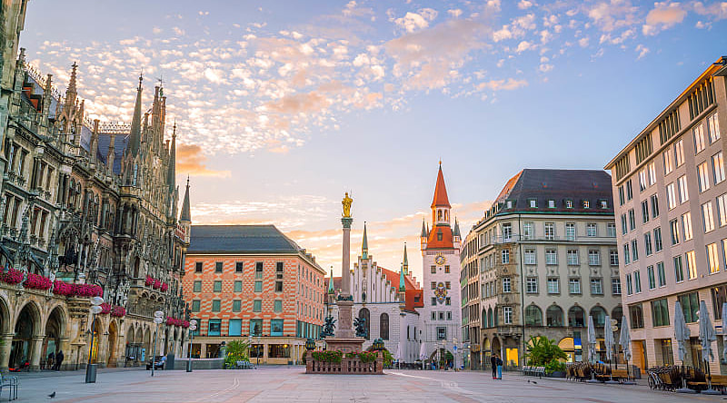 View of The Old Town Hall in Munich, Germany
