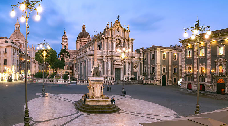 Catania Cathedral in Sicily, Italy