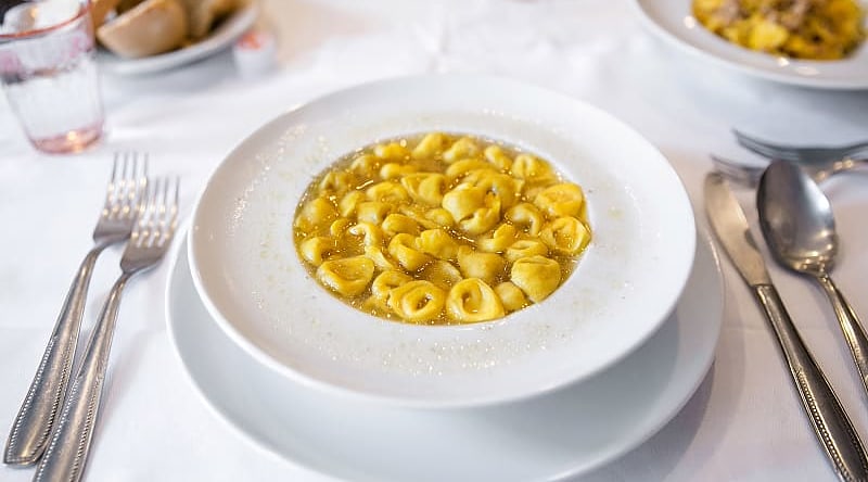 Tortellini en Brodo in Emilia-Romagna, Italy