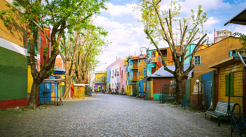 La Boca neighborhood in Buenos Aires, Argentina