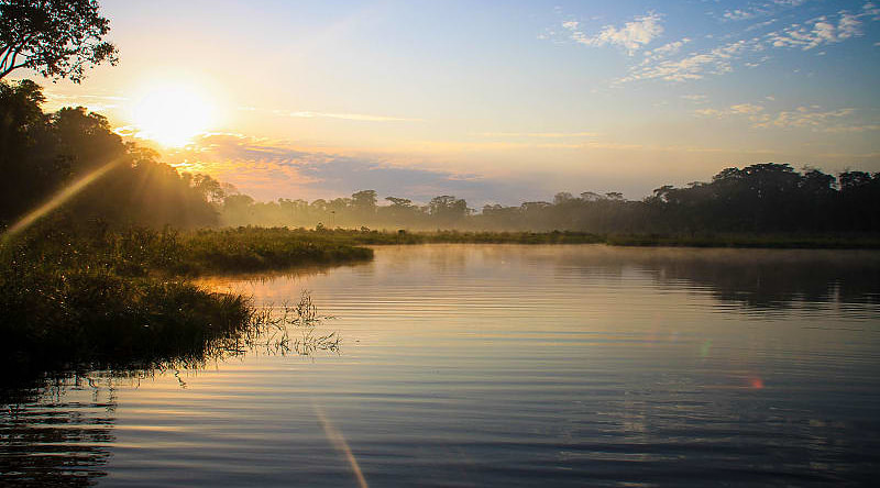 Amazon river in Puerto Maldonado, Peru.