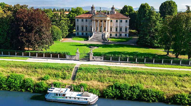 Villa Giovanelli along the Brenta Canal in Veneto, Italy