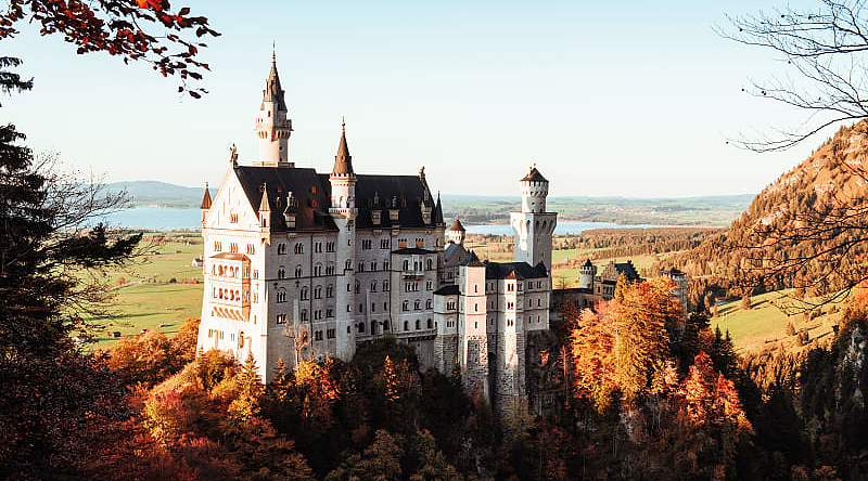 Neuschwanstein castle in Germany.