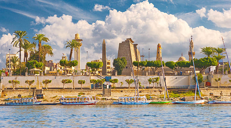 Karnak Temple on the Nile River in Luxor, Egypt
