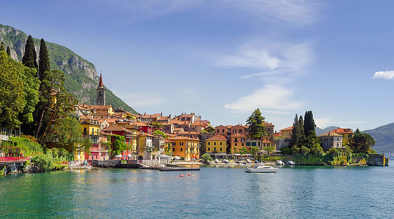 Colorful town of Varenna on Lake Como, Italy