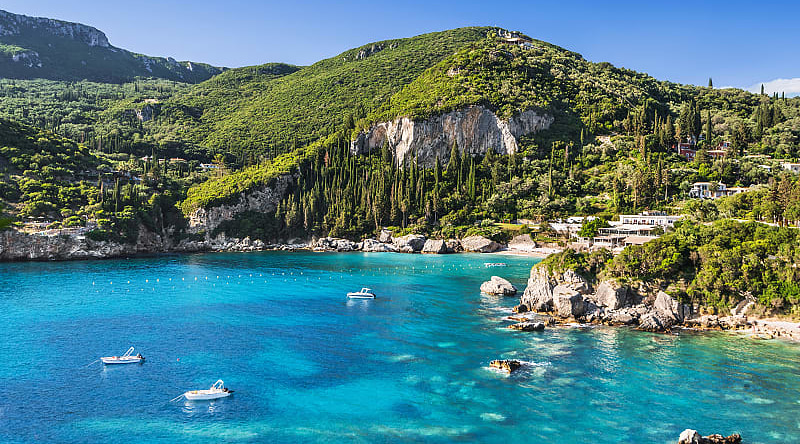 Corfu Island in Greece