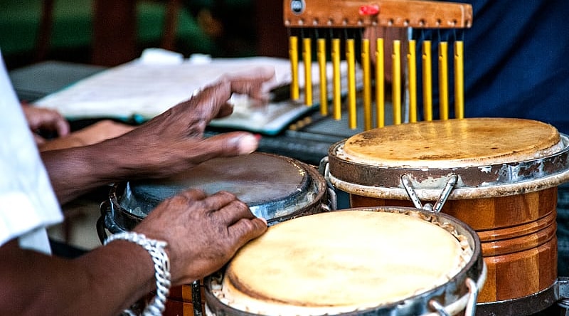 Percussionist in Havana, Cuba