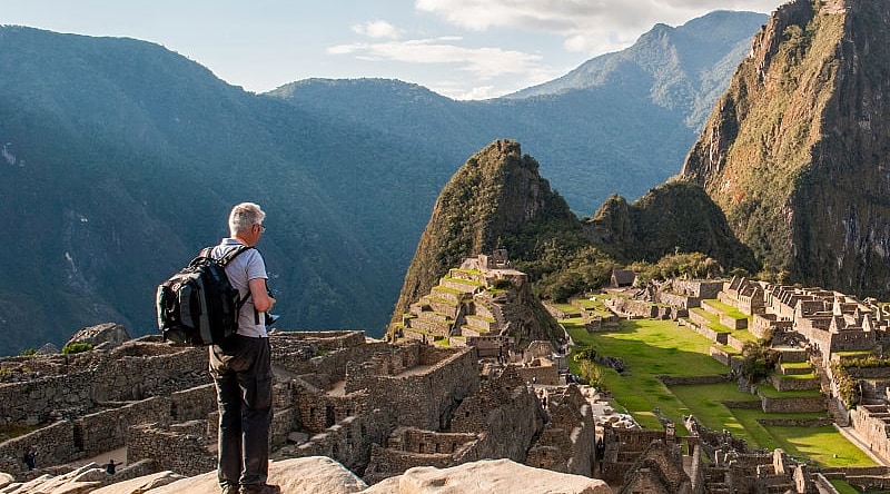 The great Inca ruins of Machu Picchu in Peru
