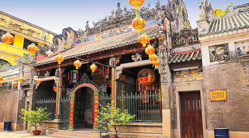Thien Hau Temple in Ho Chi Minh City, Vietnam