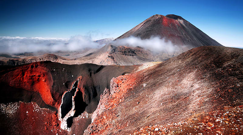 Mount Ngauruhoe (aka Mt Doom) on the Central Plateau of the North Island, New Zealand.