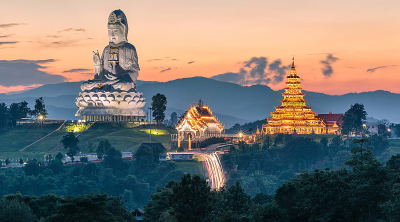 Wat Hyua Pla Kang temple in Chiang Rai, Thailand
