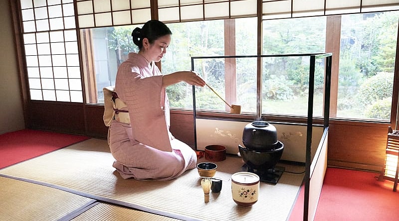 Tea ceremony in Kyoto, Japan