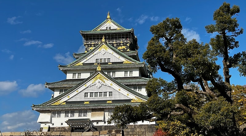 Osaka Castle in Japan