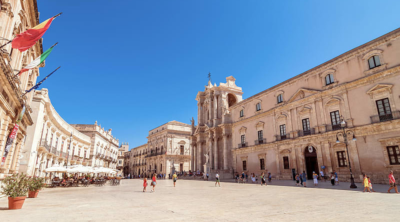Piazza del Duomo in Ortigia, Syracuse