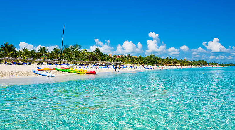 Beautiful beach of Varadero in Cuba