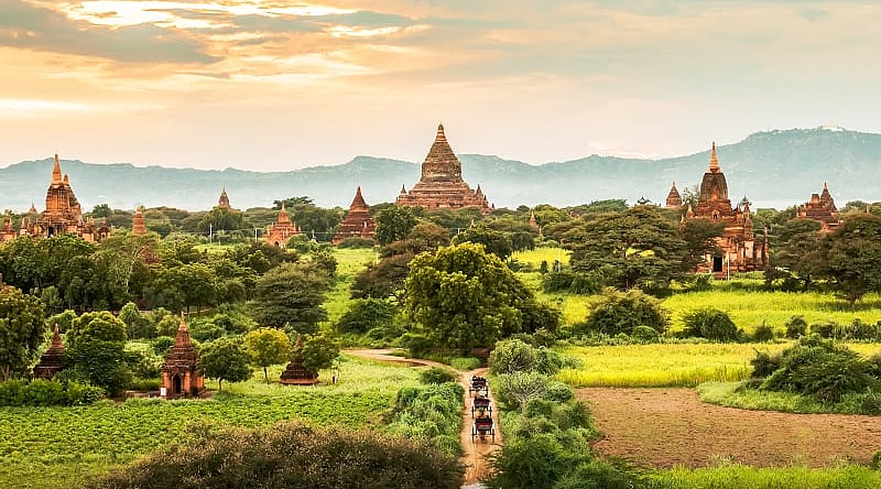 Bagan temples in Myanmar