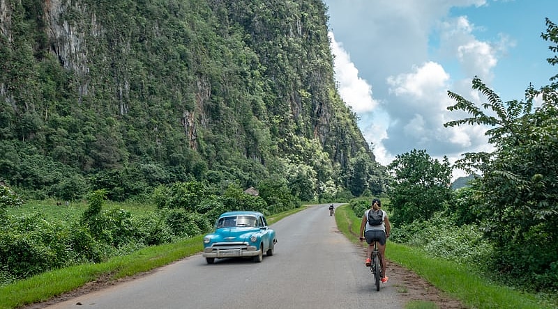 Biking in Vinales Valley, Cuba