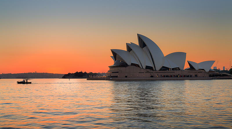 View of Opera House in Sydney, Australia