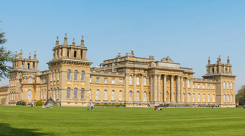 Blenheim Palace in Oxfordshire, England