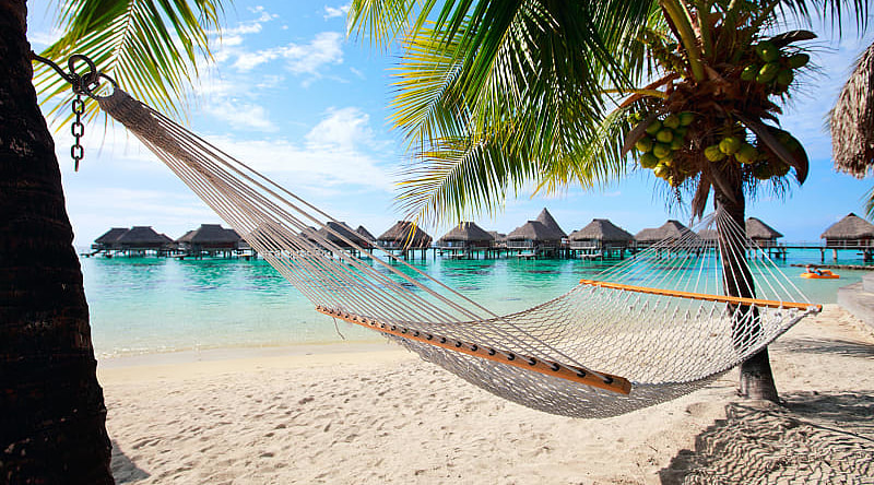 Moorea Island in the French Polynesia